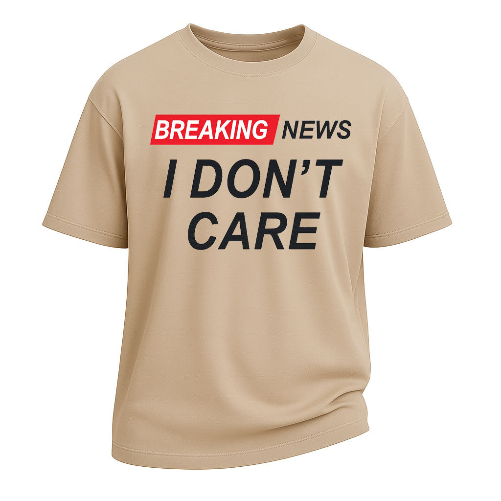 Vunketa - “Breaking News I Don’t Care” Grafisk T-shirt