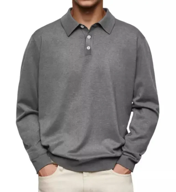 Samuel | Comfortable Long-Sleeved Polo