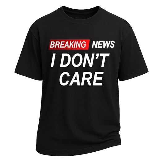 Vunketa - “Breaking News I Don’t Care” Grafisk T-shirt