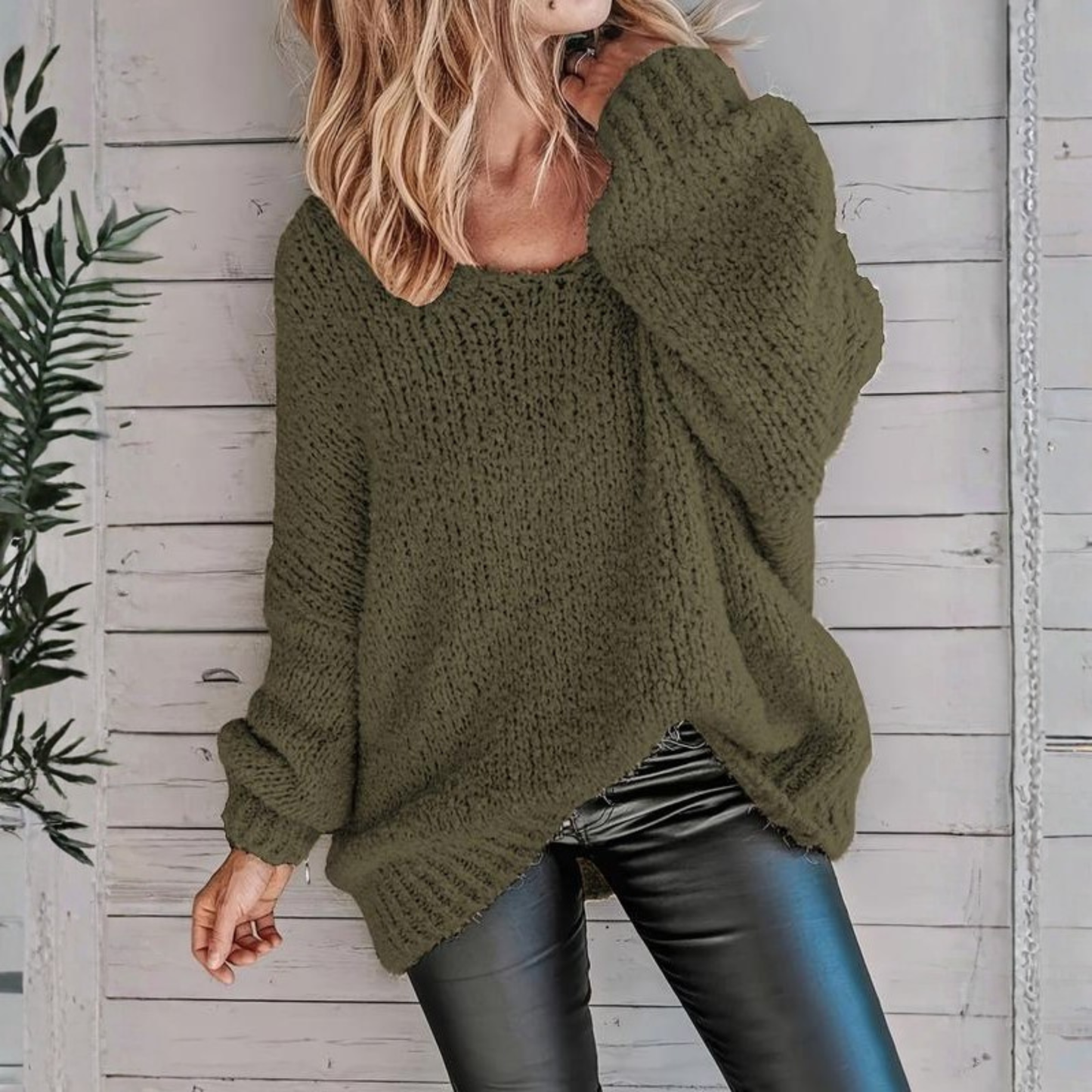 Vunketa™ - Casual Long Sleeve Round Neck Sweater