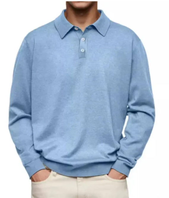 Samuel | Comfortable Long-Sleeved Polo