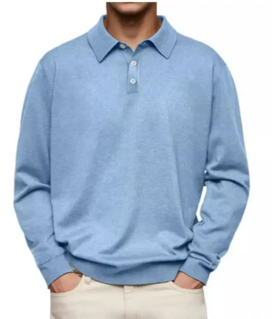 Samuel | Comfortable Long-Sleeved Polo