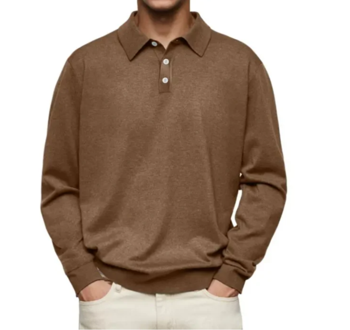 Samuel | Comfortable Long-Sleeved Polo