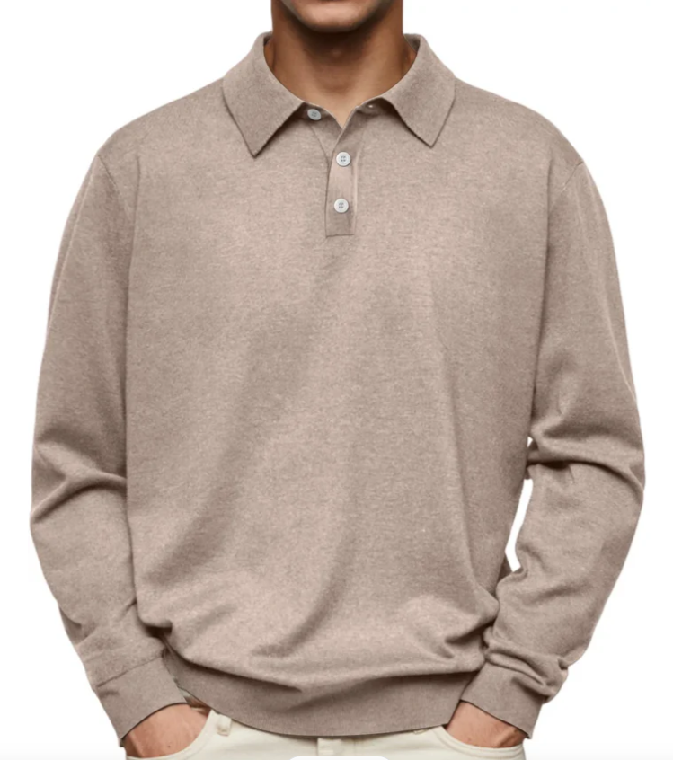 Samuel | Comfortable Long-Sleeved Polo