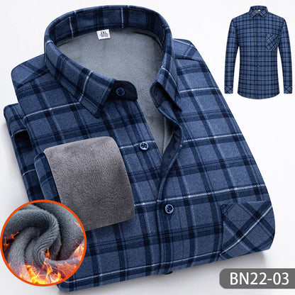 🎁Limited-time offer ⏰£24.95 Autumn and winter men's casual thickened warm shirts