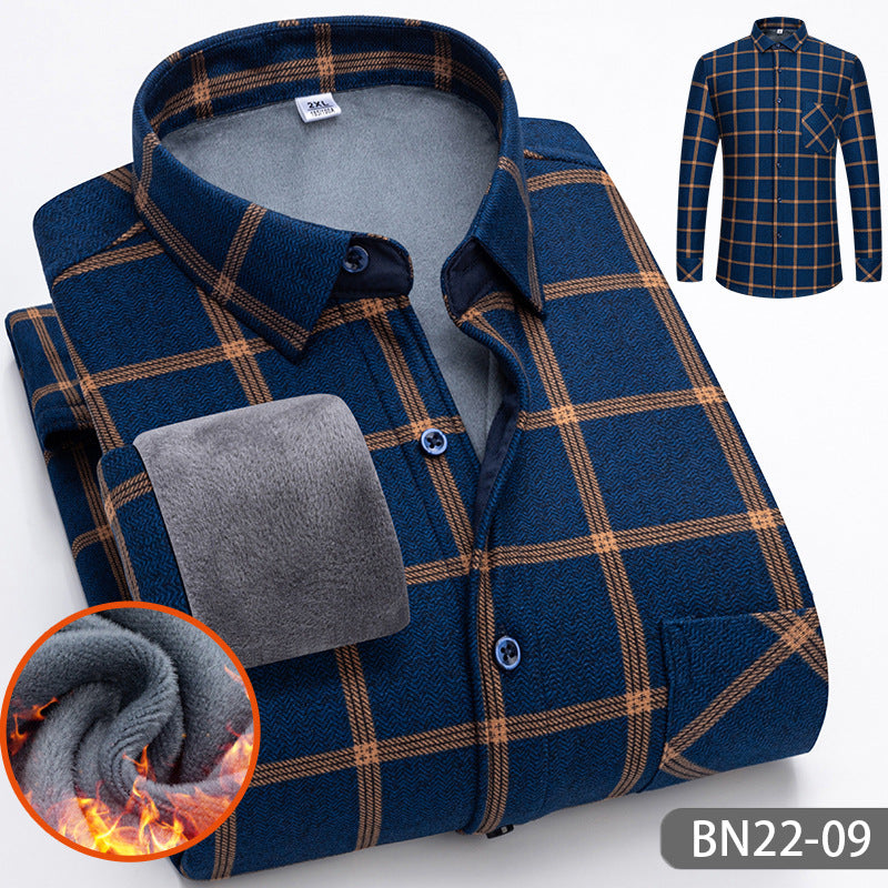 🎁Limited-time offer ⏰£24.95 Autumn and winter men's casual thickened warm shirts