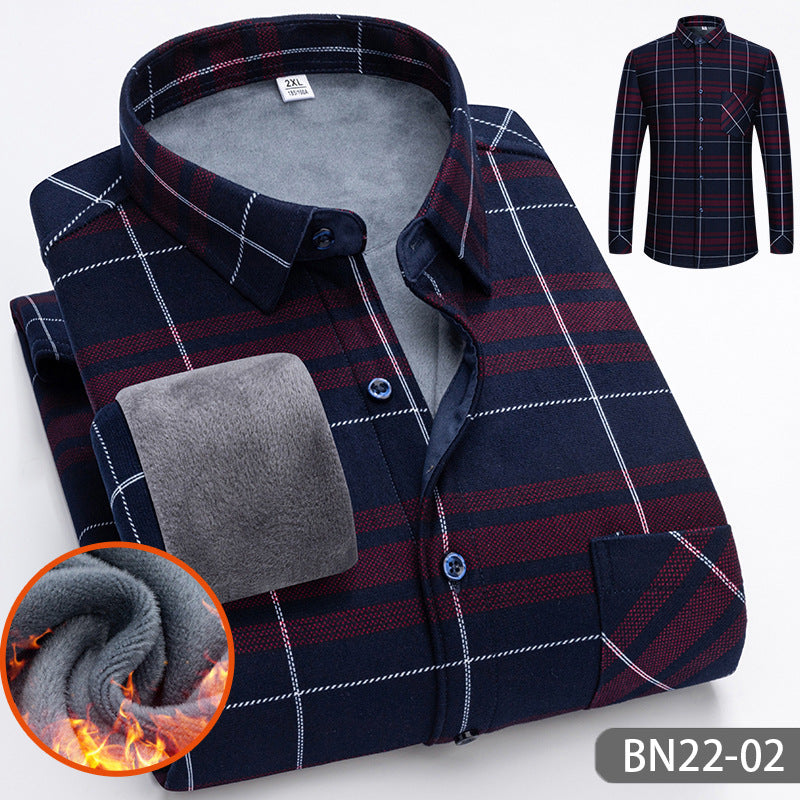 🎁Limited-time offer ⏰£24.95 Autumn and winter men's casual thickened warm shirts