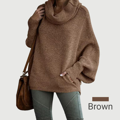 🎉HOT SALE💖Women's Batwing Cowl Neck Sweater with Pockets